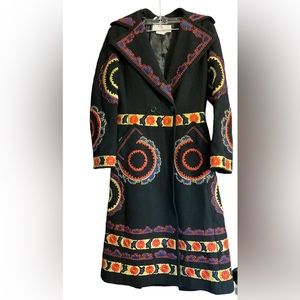 Maxazria Collection Embroidered Coat.             Size XXS